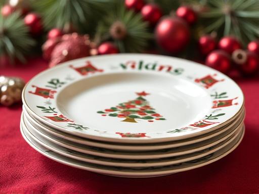 Piatti natalizi personalizzati famiglia